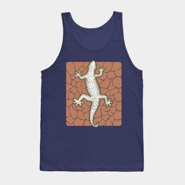 Rock Climbing Lizard Tank Top by GeeTee